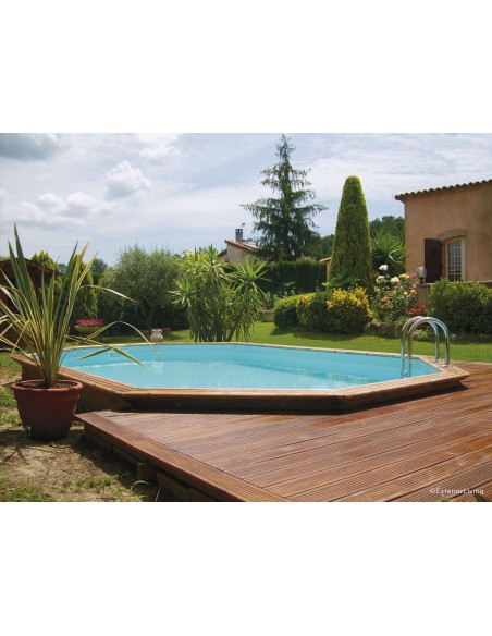 Piscine en bois GARDIVAL – OBLONG