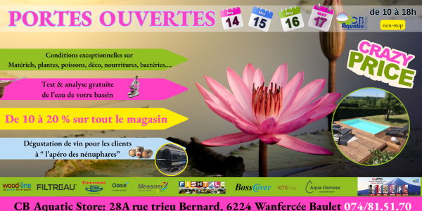 Portes Ouvertes 14/15/16/17 Mai